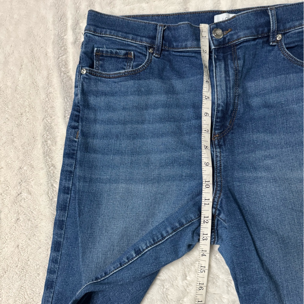 LOFT High Rise Wide Leg Blue Women's Jeans - Picture 11 of 12